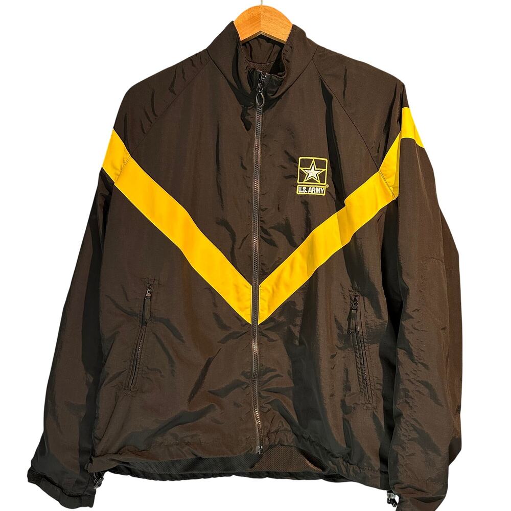 U.S. Army Size Medium Windbreaker Lightweight Jacket Embroidered Uniform Fitness
